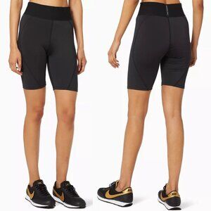 Good American Shorts Women Small Black Icon Core Bike Shorts Athletic Athleisure